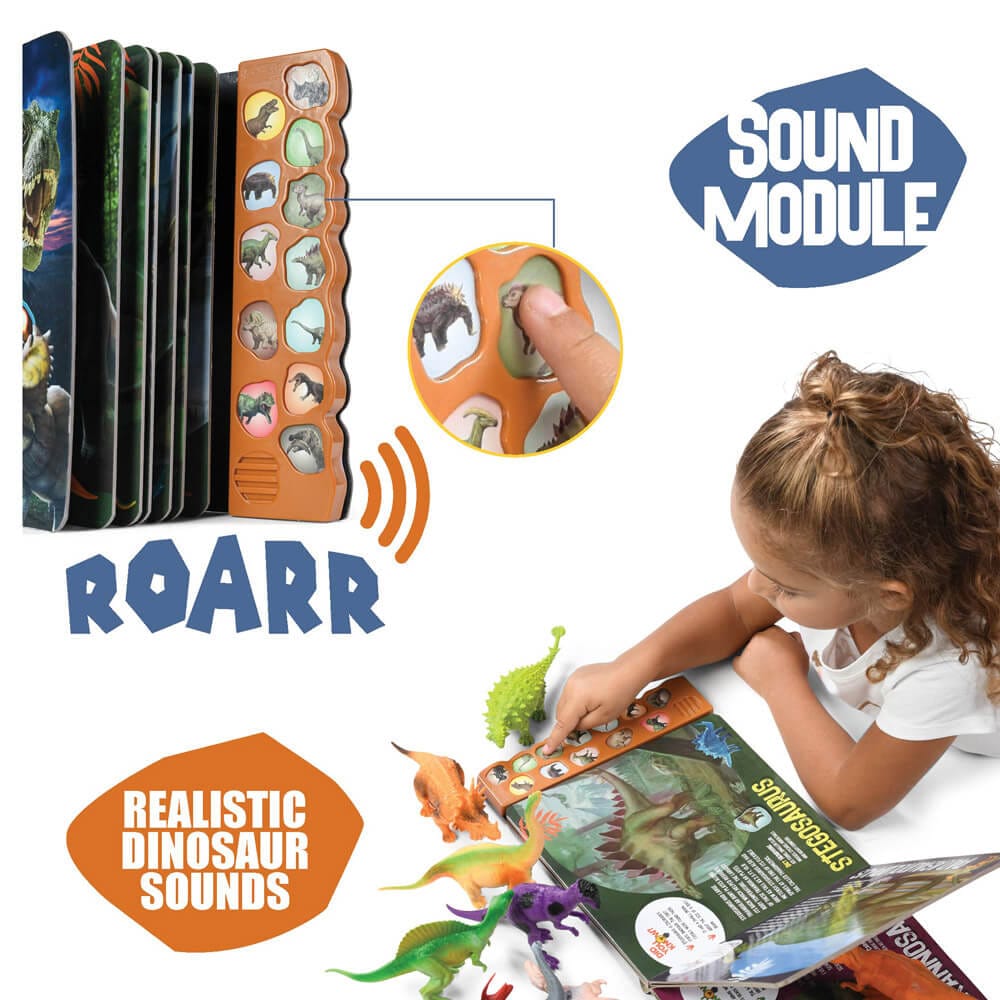 Prextex 12-Button Sound Book of Dinosaurs and Their Habits