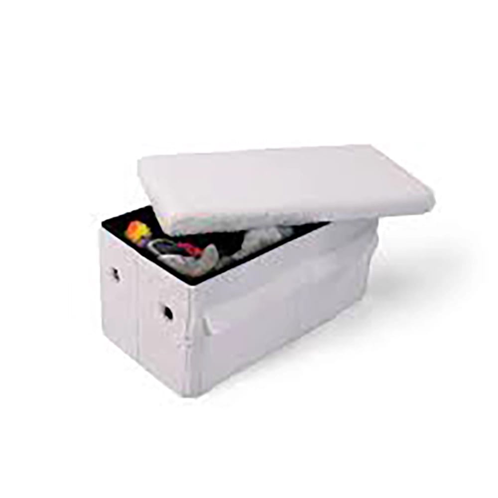 Humble Crew Sherpa Collapsible Toy Box, White