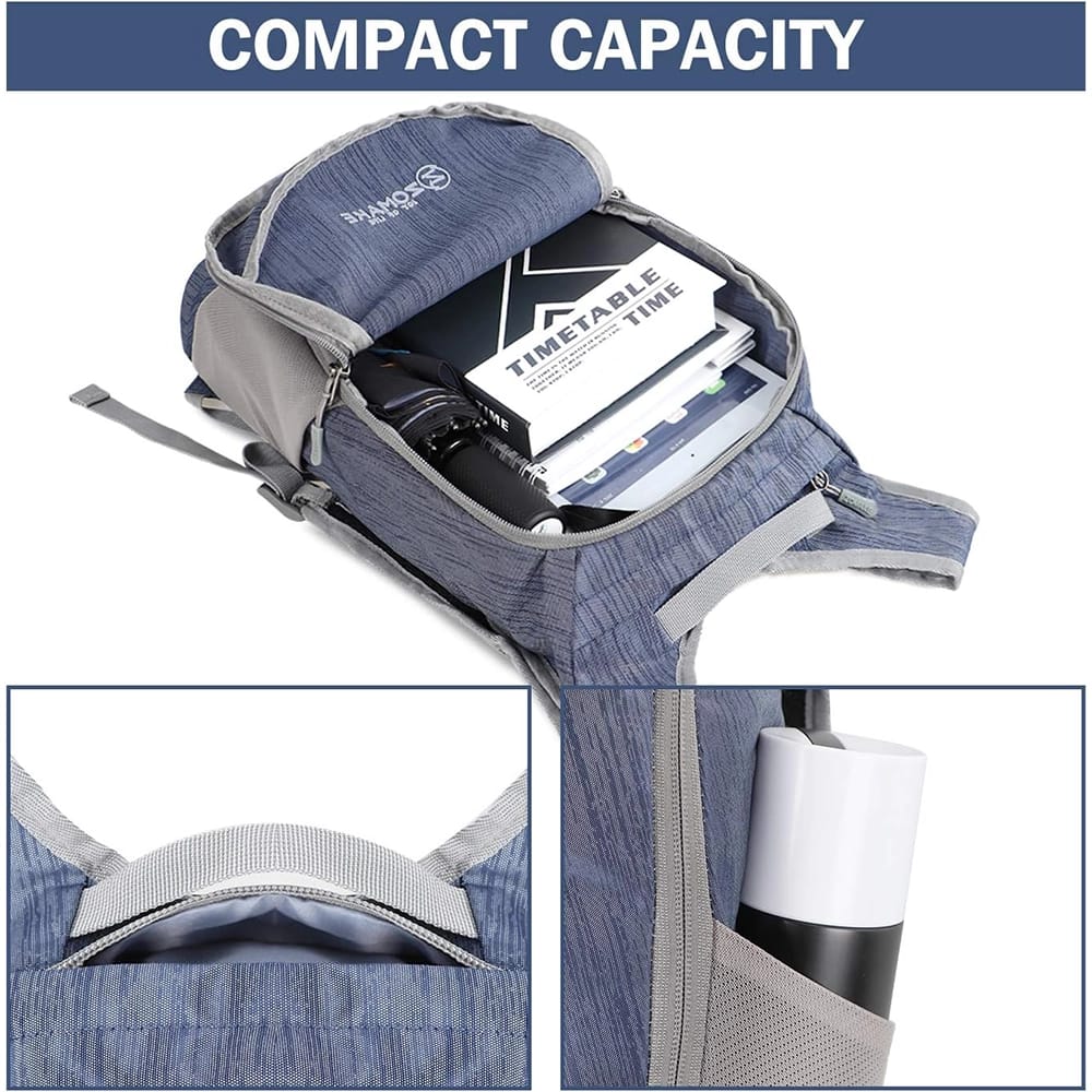 ZOMAKE Ultra Lightweight Packable Backpack, 18L, Navy