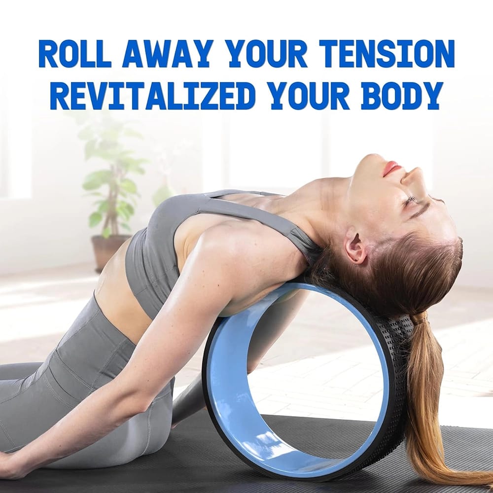 Yes4All Yoga Wheel Roller Set, Blue