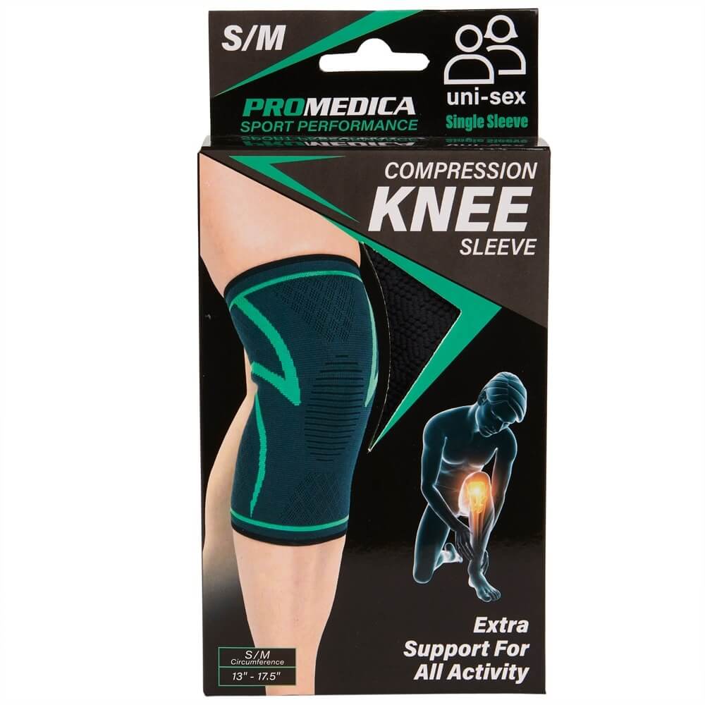 Promedica Sport Performance Uni-Sex Compression Knee Sleeve, Small/Medium