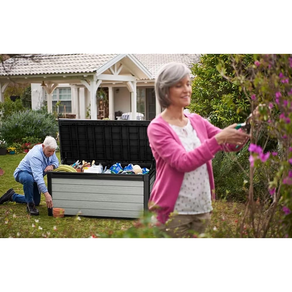 Keter 150 Gallon Denali Deck Box, Gray