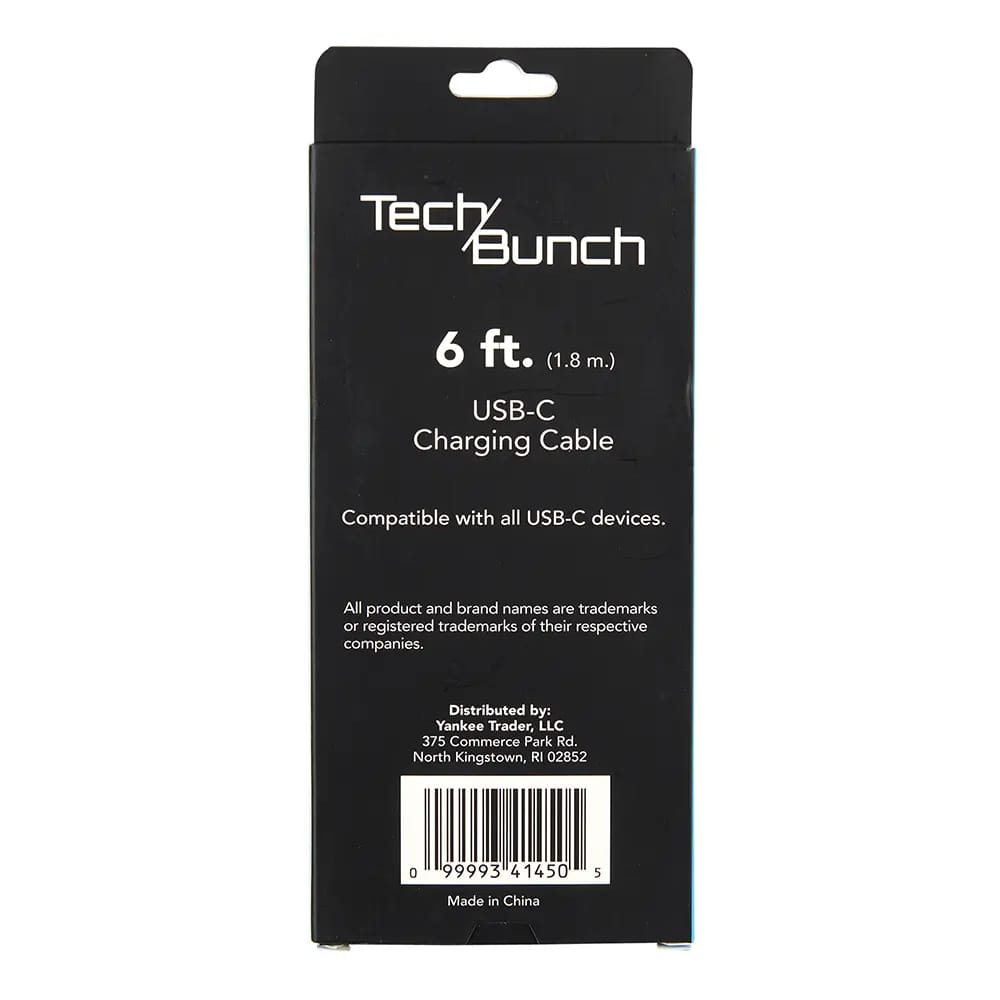 Tech Bunch USB-C Charging Cable, 6'