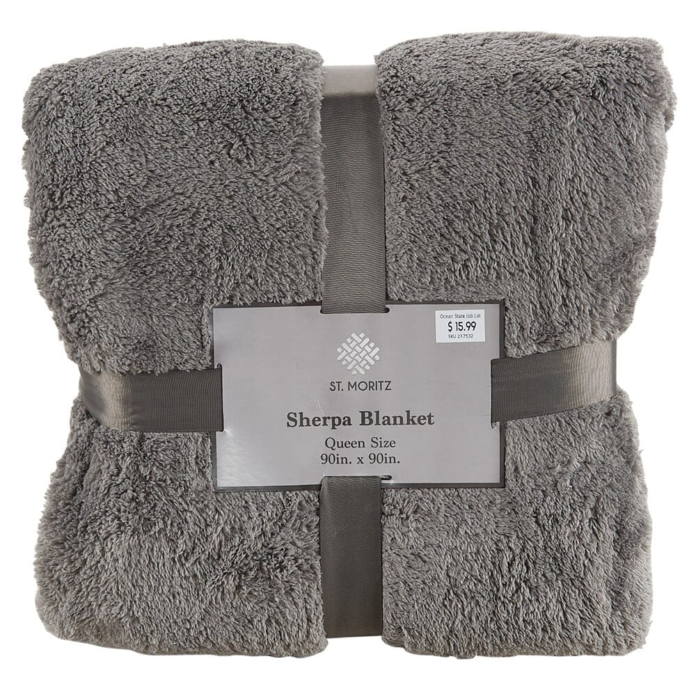 St. Moritz Sherpa Blanket, Queen