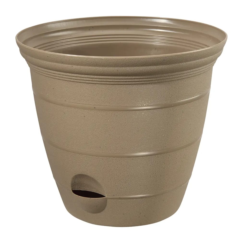 Plant Spa Self-Watering Planter, Sandalwood, 8"