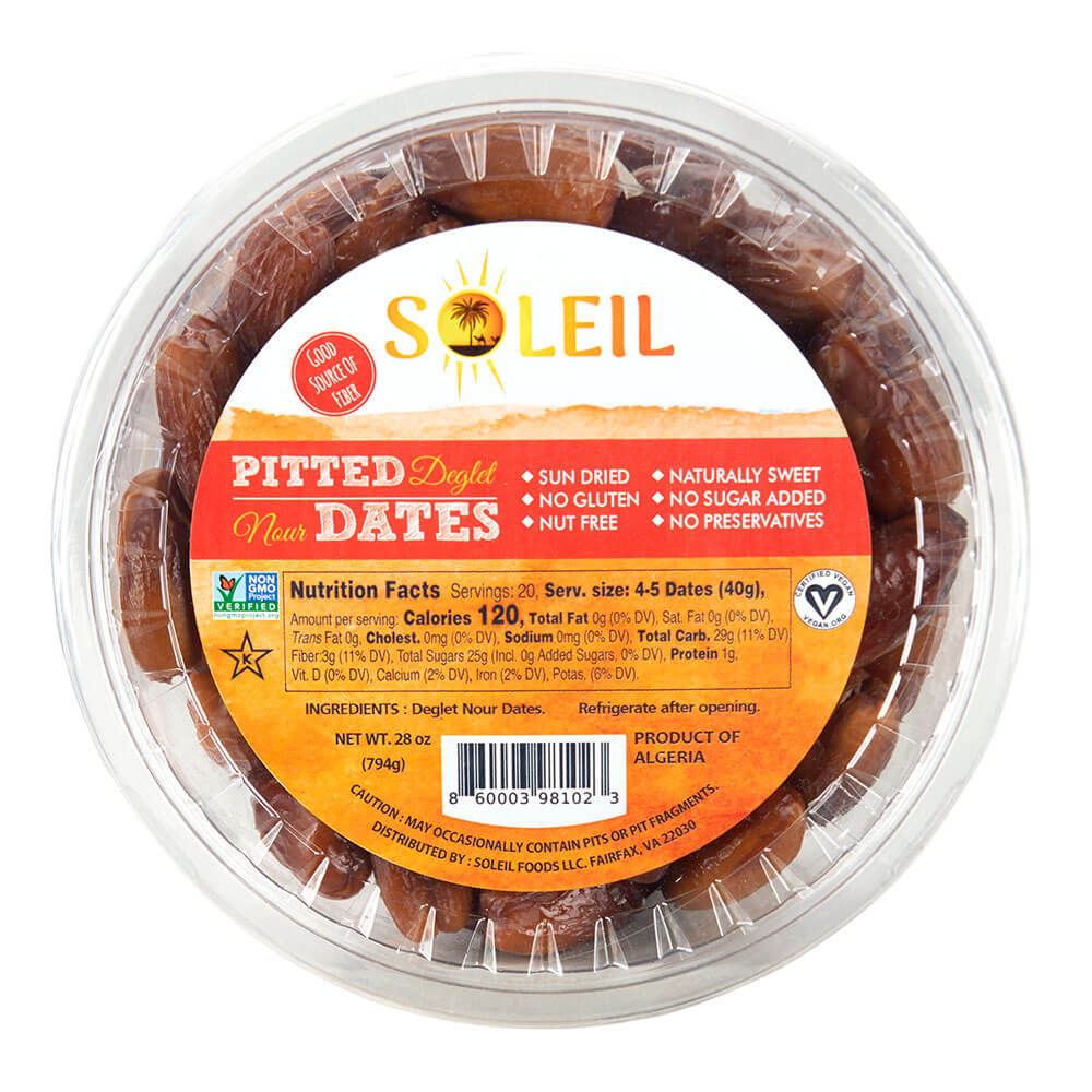 Pitted Deglet Nour Dates, 28 oz