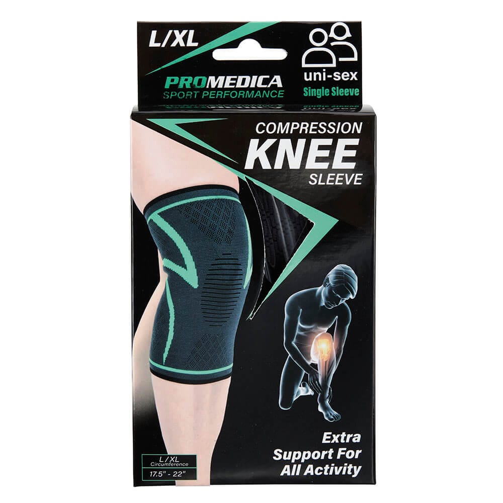 Promedica Sport Performance Uni-Sex Compression Knee Sleeve, Large/X-Large