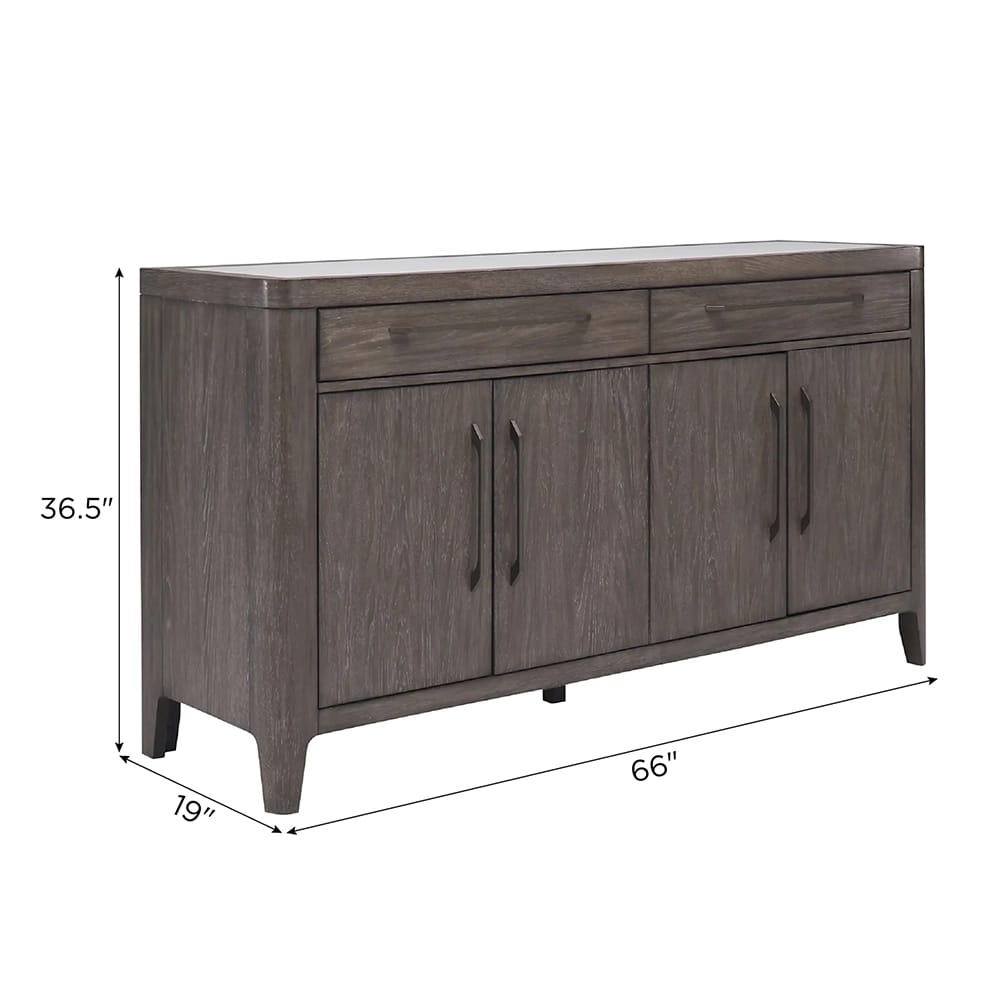 Drew & Jonathan Home Castleton Buffet, Gray