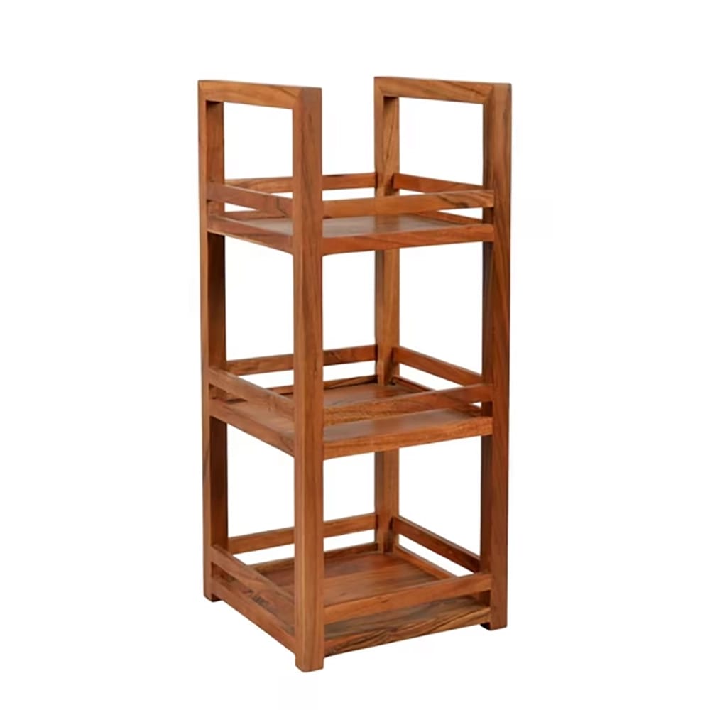 Acacia Wood Short Bath Organizer, Brown