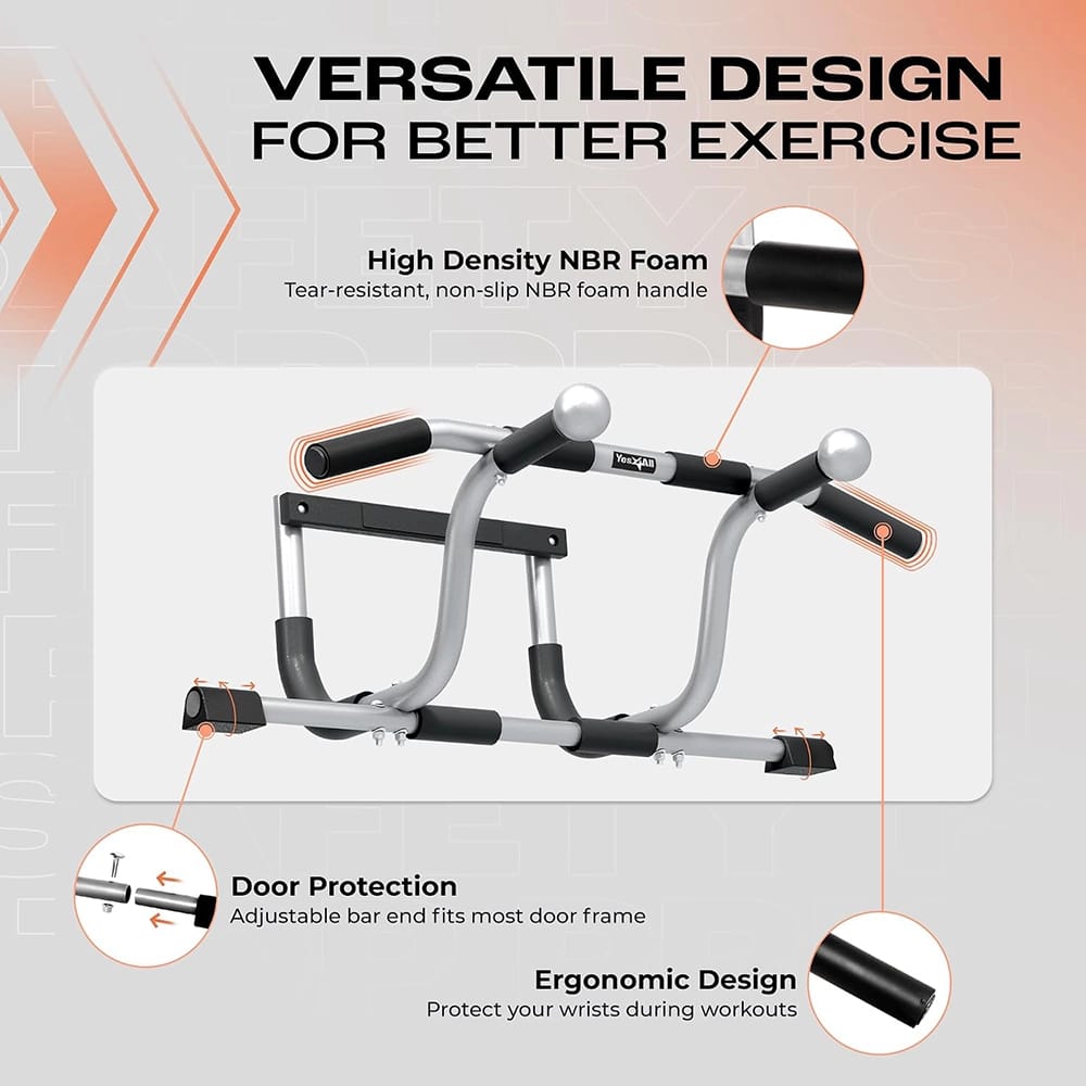 Yes4All Doorway Mounted Metal Pull-Up Bar