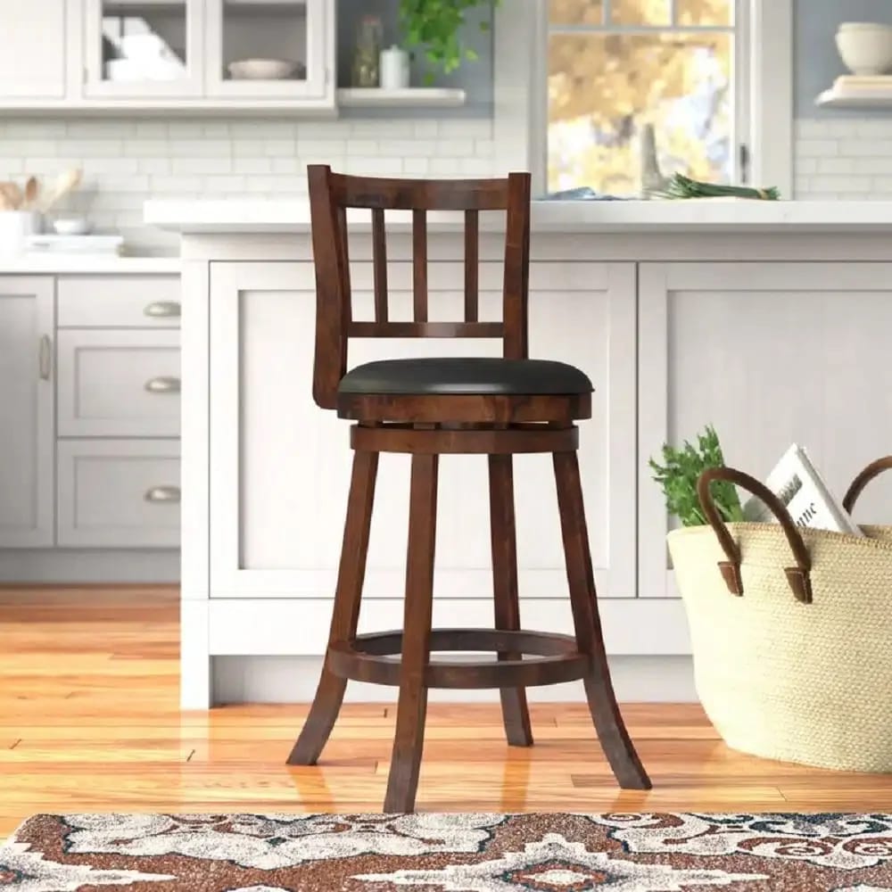 Bloomington 24" Swivel Counter Stool, Walnut