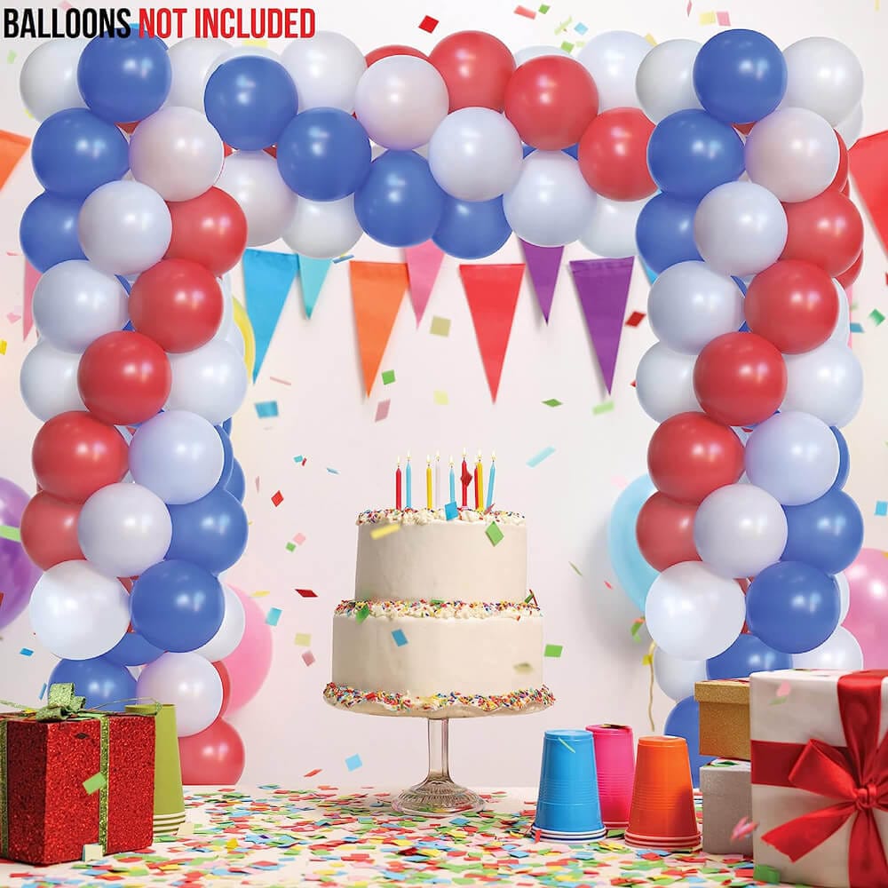 Prextex Balloon Column & Arch Kit with 19 Poles & 16 Connectors