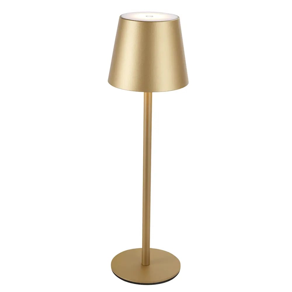 West Bay Rechargeable LED Table Lamp, Gold