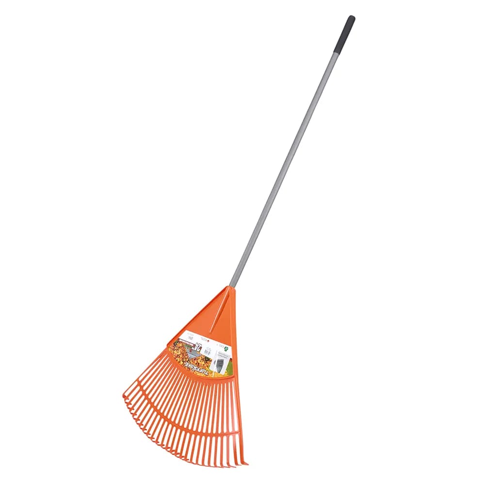 TuffRake Orange Leaf Rake, 24"