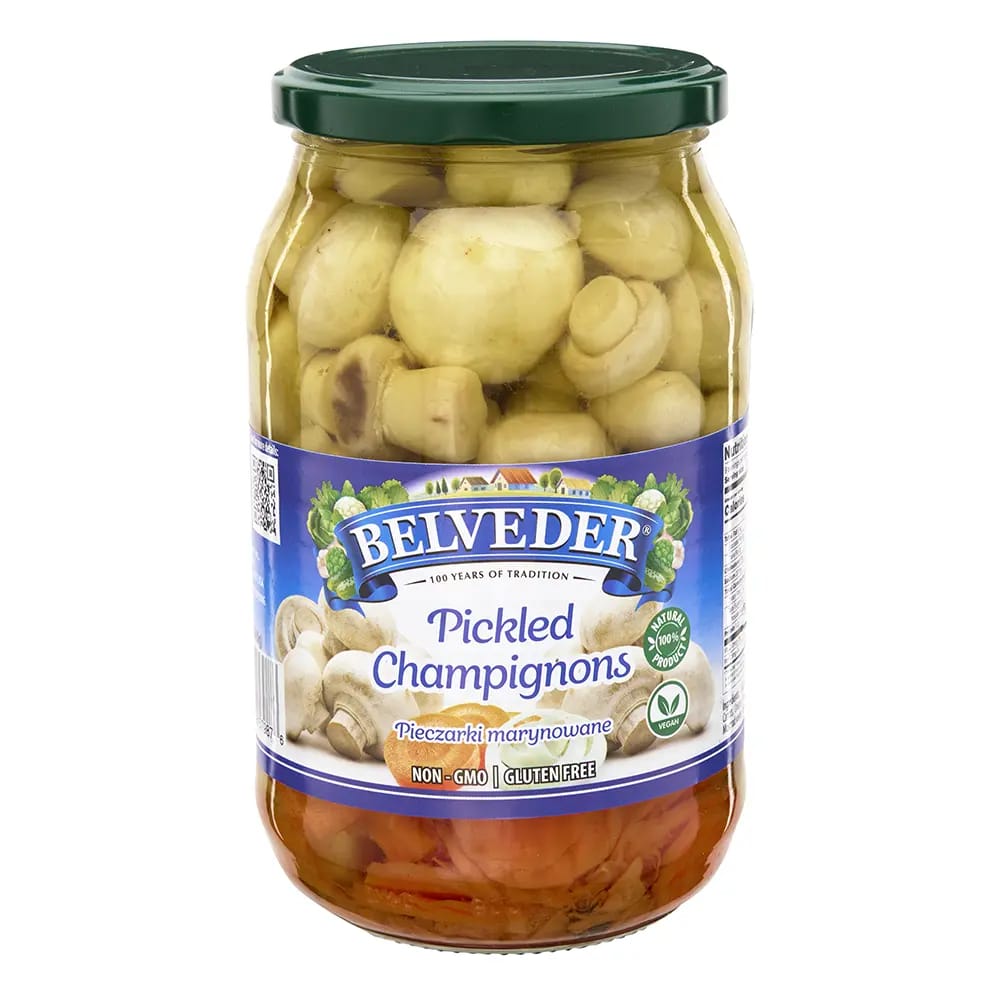 Belveder Pickled Champignons, 32 oz