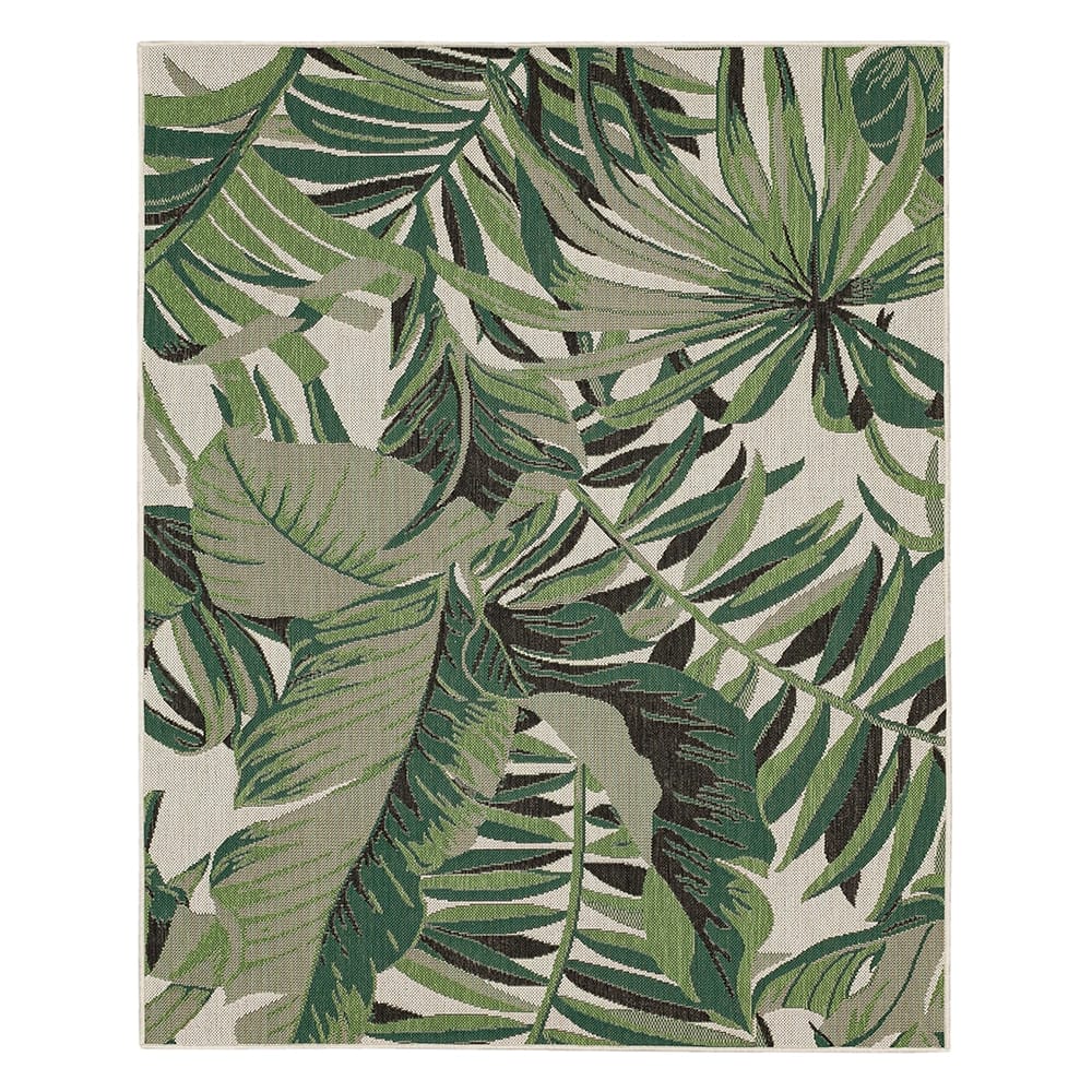 Mohawk Indoor/Outdoor Area Rug, Green Palms, 8' x 10'