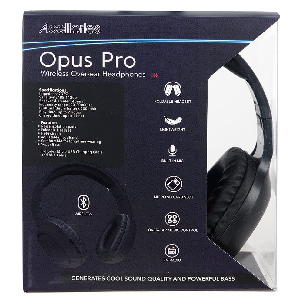 Acellories Opus Pro Wireless Over-Ear Headphones