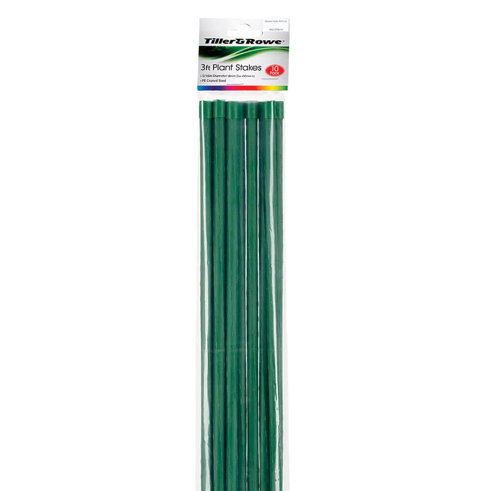 Tiller & Rowe 3' Plant Stakes, 10 Count