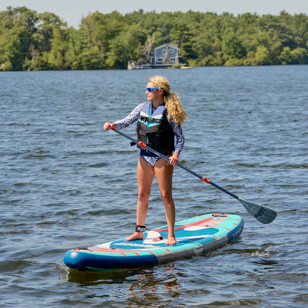 Aqua Pro 11' Halcyon Sport Inflatable Paddle Board with Backpack and Pump, Blue