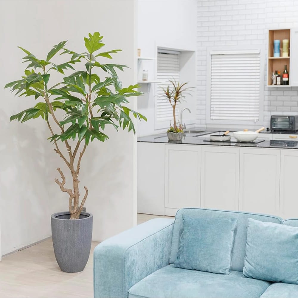 Vintage Home 70" Fiddle Tree in a Black Pot