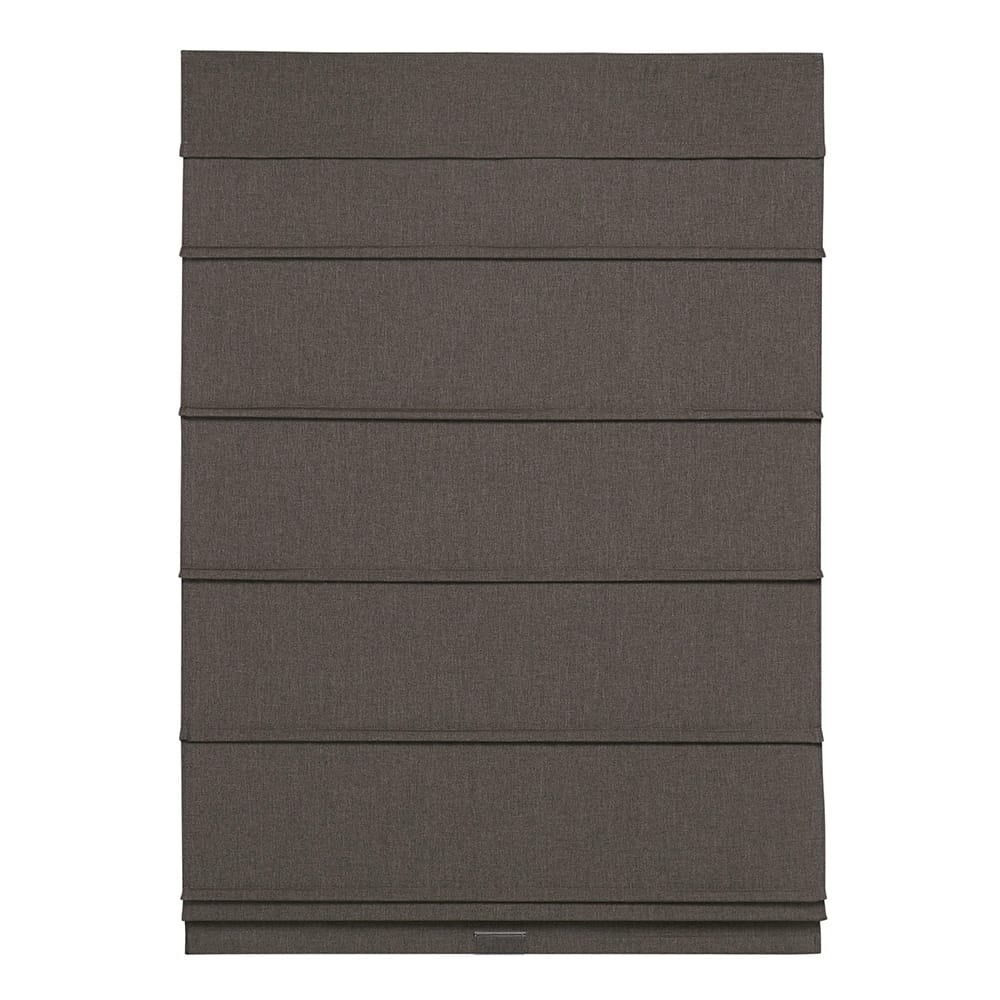 Cordless Textured Fabric Classic Roman Shade, Taupe, 36" x 64"