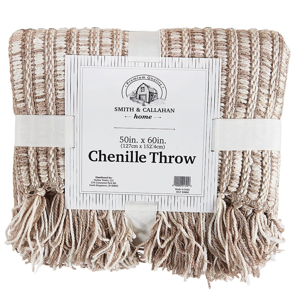 Coastal Collection Chenille Throw Blanket