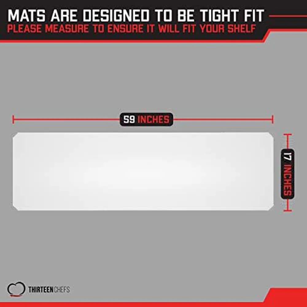 Thirteen Chefs Industrial Shelf Liners, 60" x 18, 5 Pack