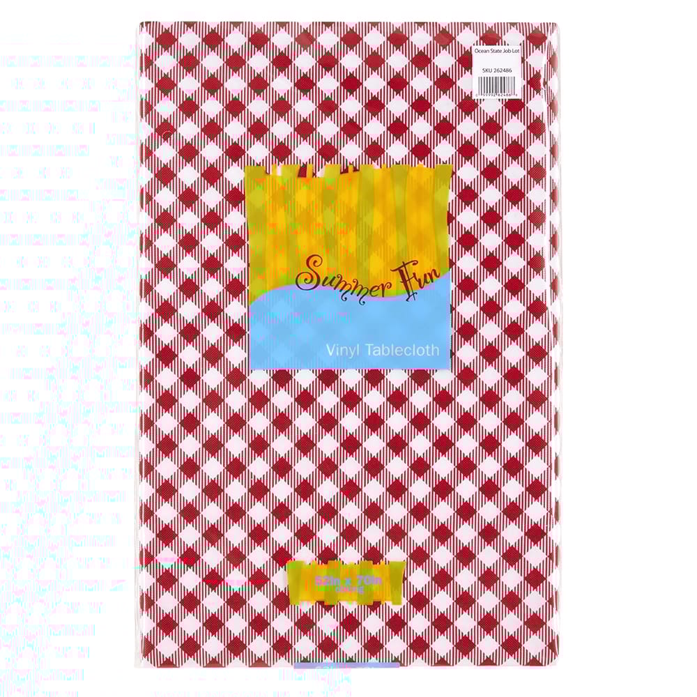 BBQ Vinyl Tablecloth with Flannel Backing