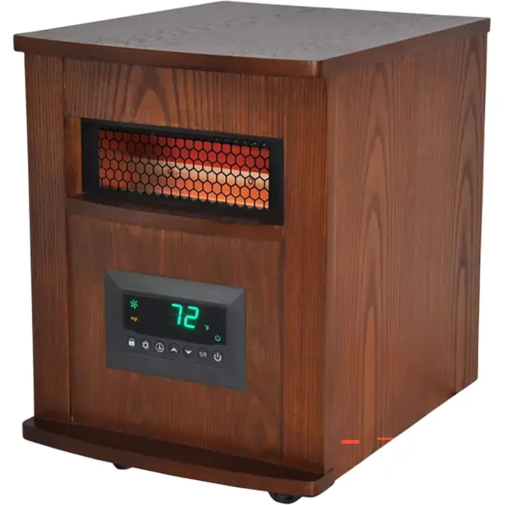 Lifesmart 6 Element Wood Cabinet Infrared Heater