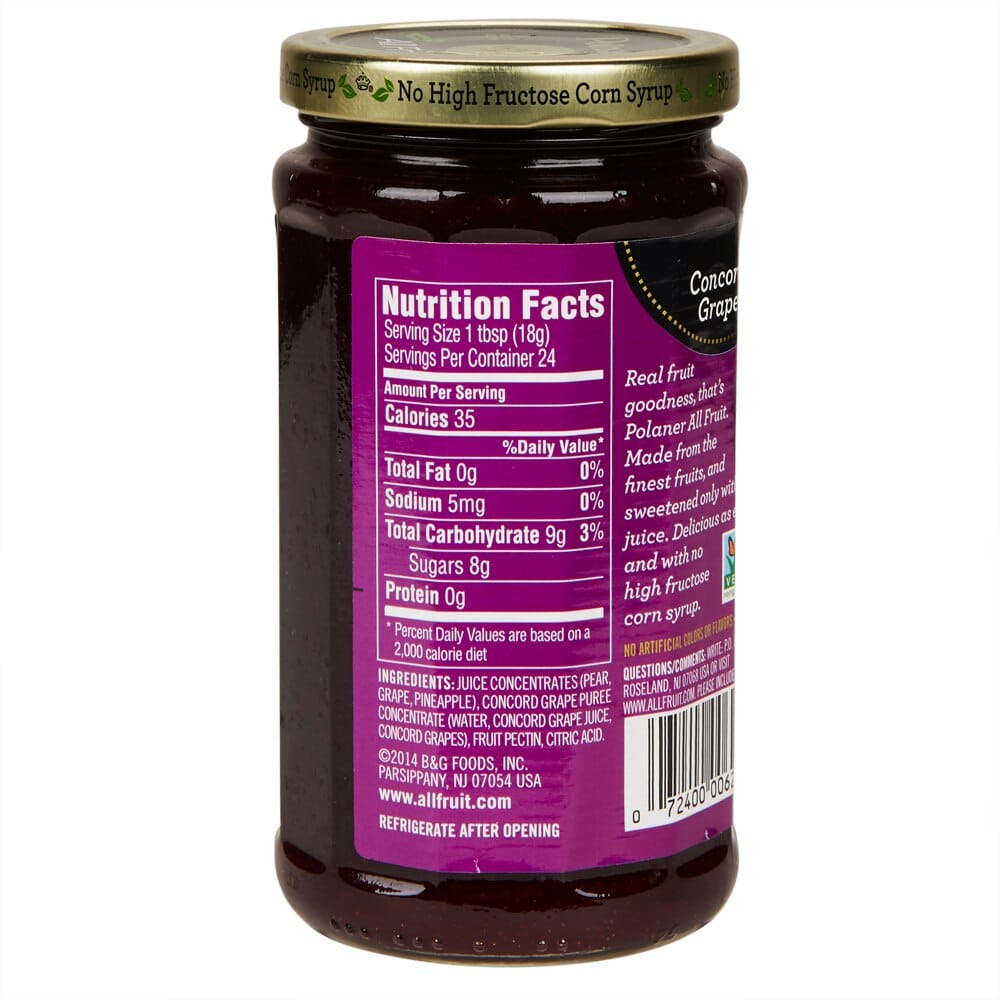 Polaner Grape All Fruit Preserve, 15.25 oz