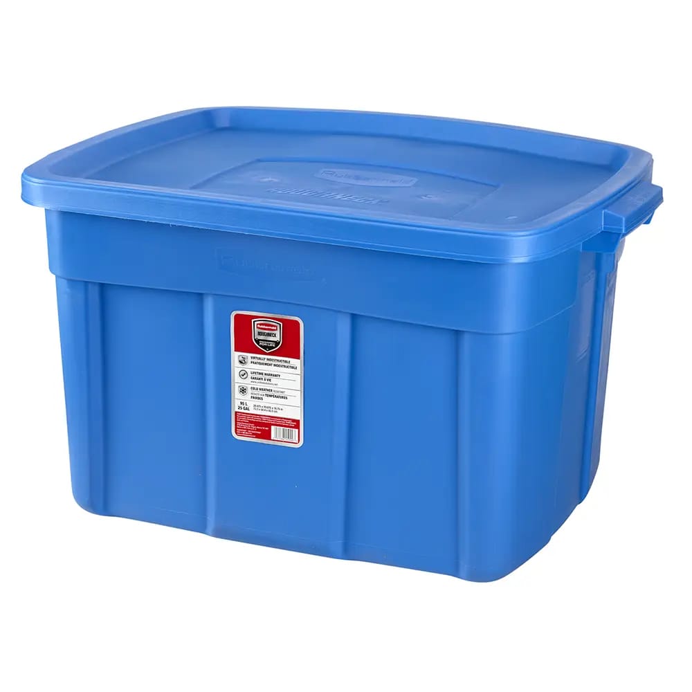 Rubberneck Storage Tote, Blue, 25 Gal