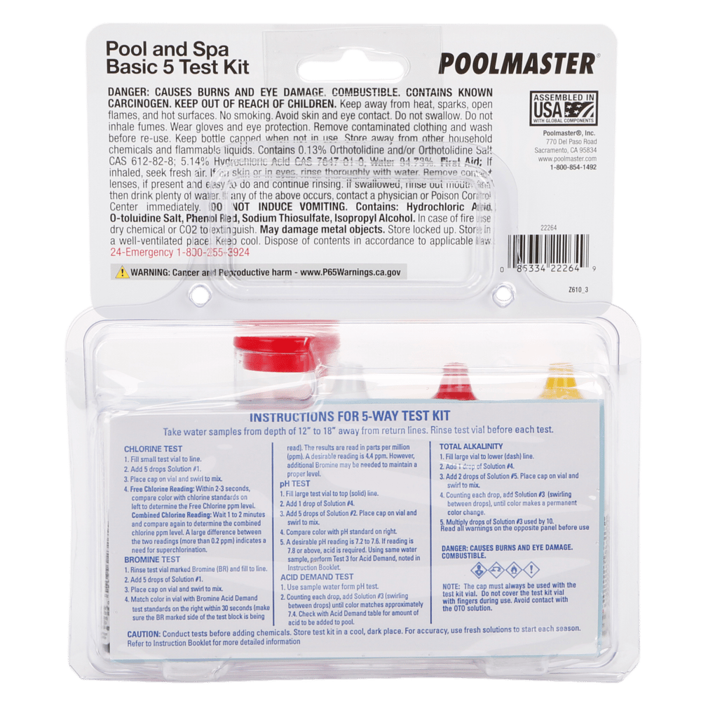 Poolmaster Pool & Spa Basic 5 Test Kit