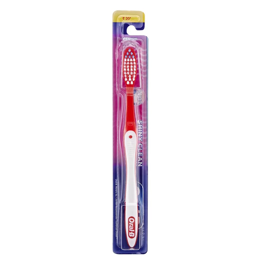 Oral-B Shiny Clean Medium Toothbrush