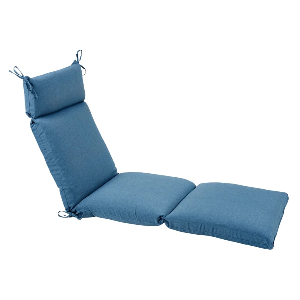 Outdoor Chaise Cushion, Mediterranean Blue