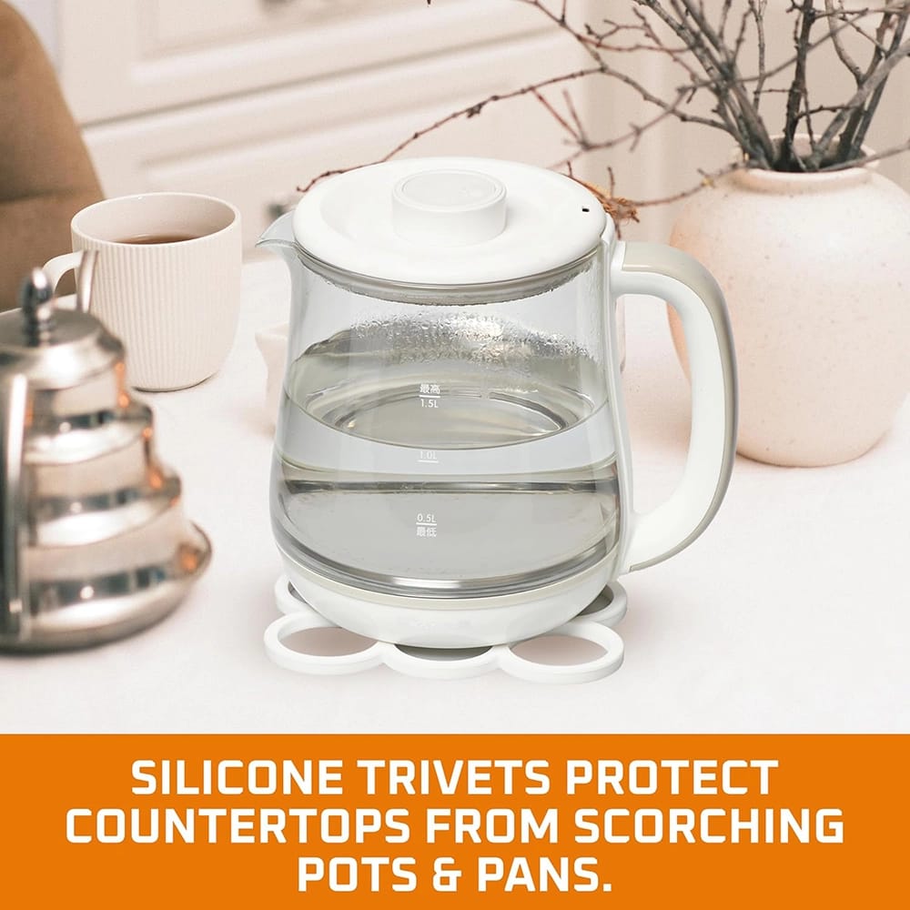 Bruntmor Silicone Trivets, 3 Pack