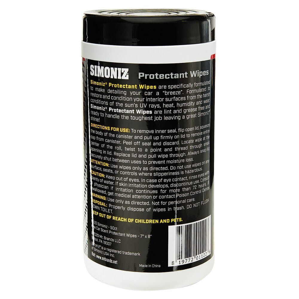 Simoniz Advanced Protectant Wipes, 50 ct.