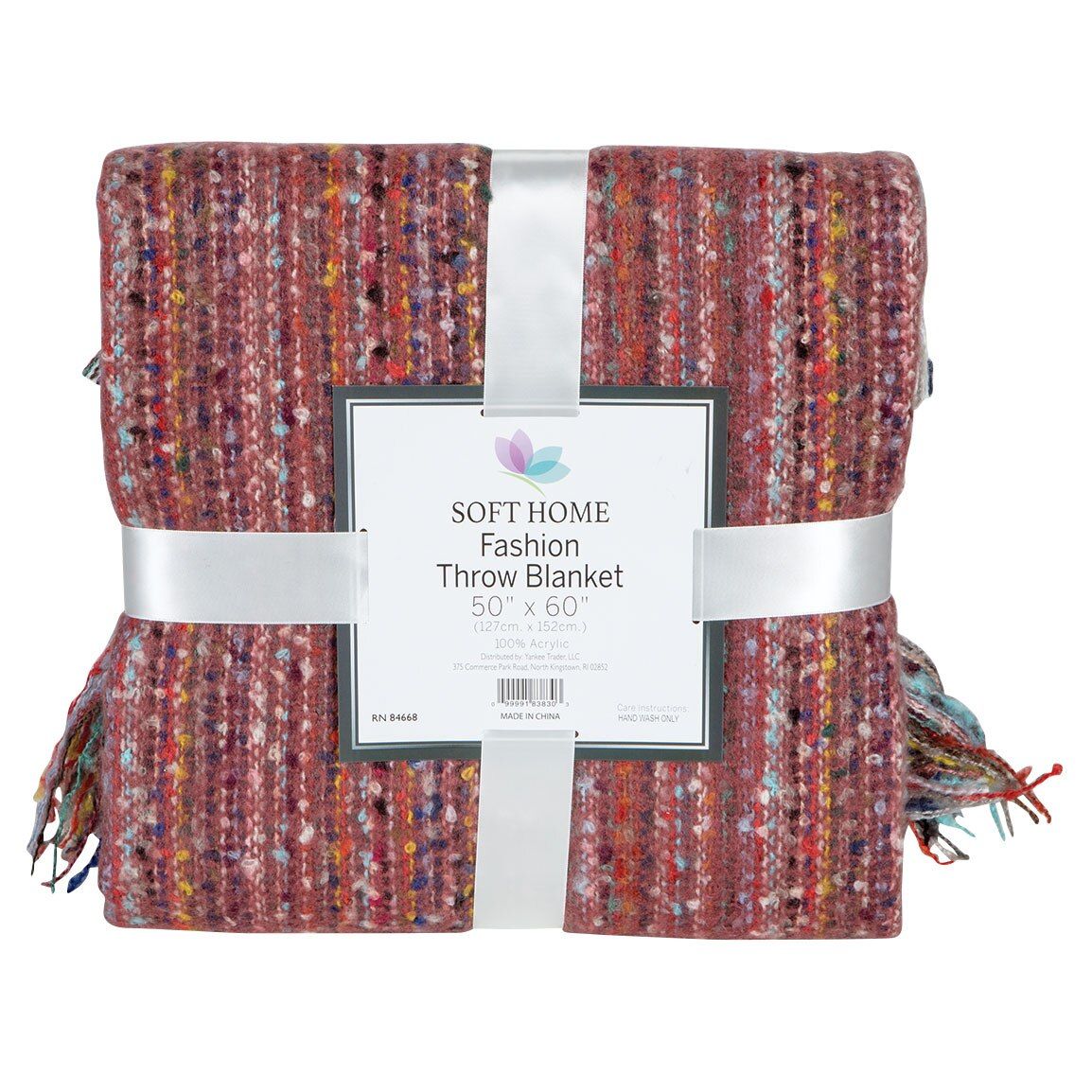 Soft Home Fashion Throw Blanket, 50" x 60"