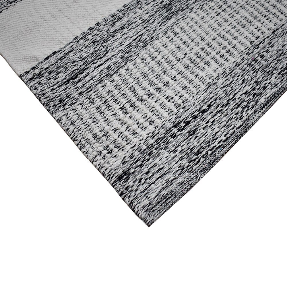 Handwoven 5' x 8' Cotton Melange Area Rug with Non-Skid Backing