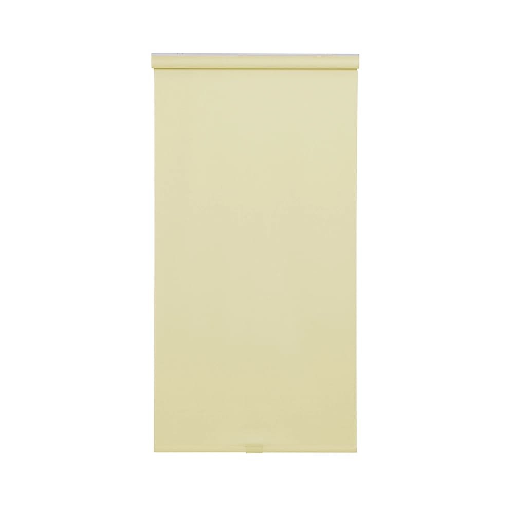 Cordless Cotton Twill Fabric Roller Shade, Cream, 35" x 66"