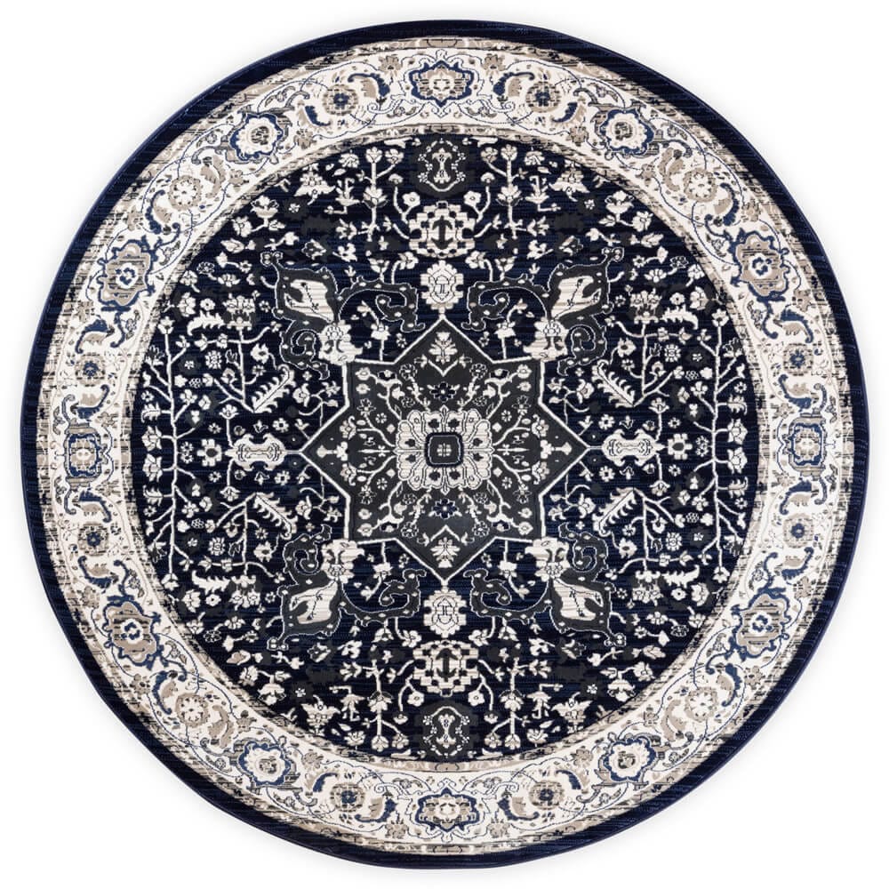 Gramercy Area Rug, 5'3" Round 1.5 Million Point