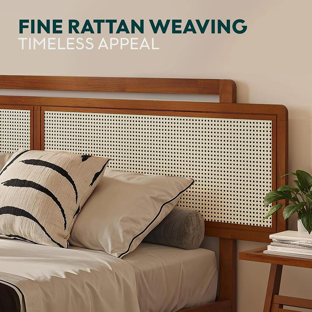 Bme Neil King Bed Frame, Milk Chocolate