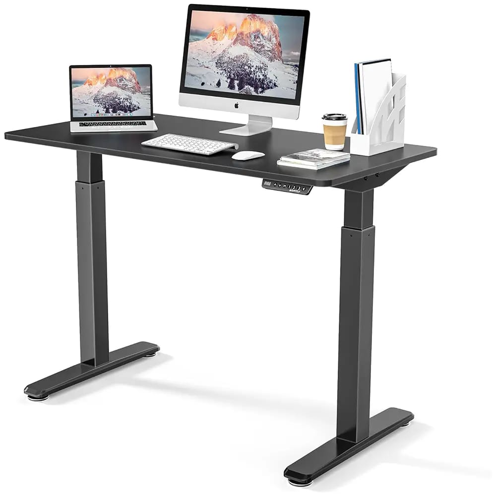 Eureka Ergonomic Height Adjustable Electric Standing Desk, Black