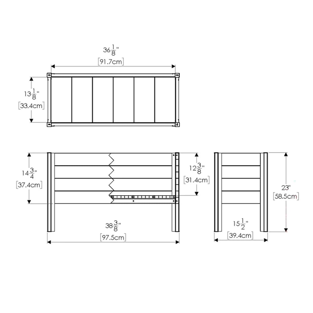 Vita Urbana Greens Elevated Garden, Espresso
