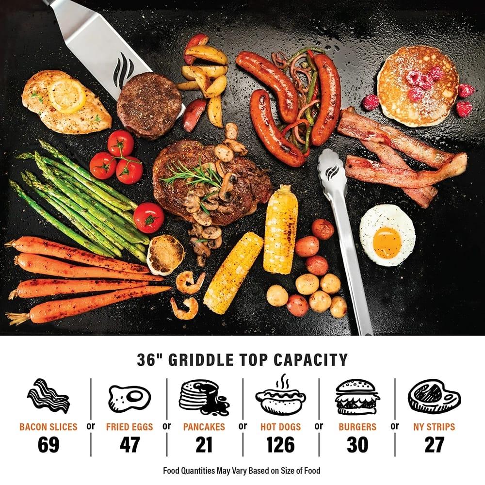 Blackstone 36" Griddle with Folding Side Shelves