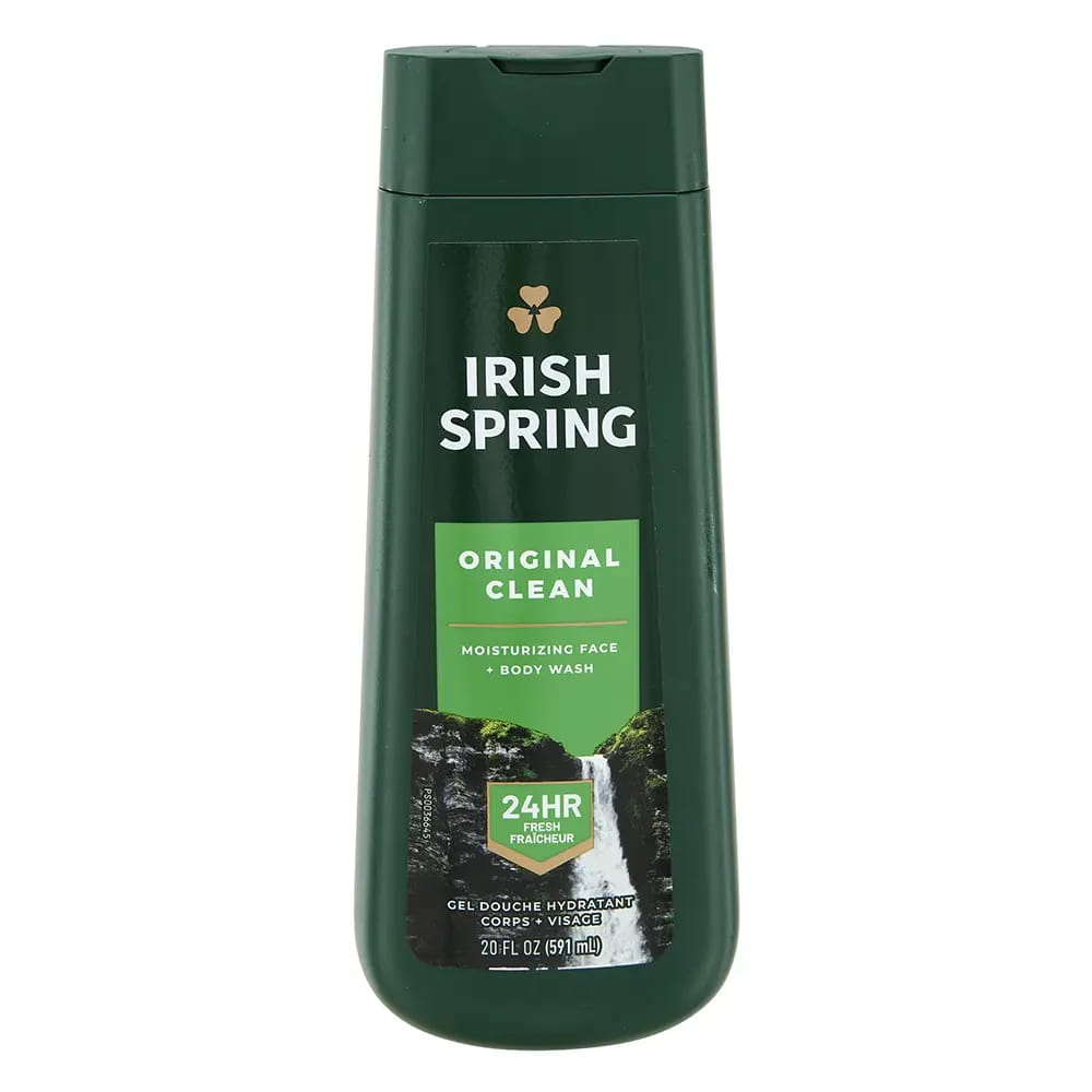 Irish Spring Original Clean Moisturizing Face & Body Wash, 20 oz