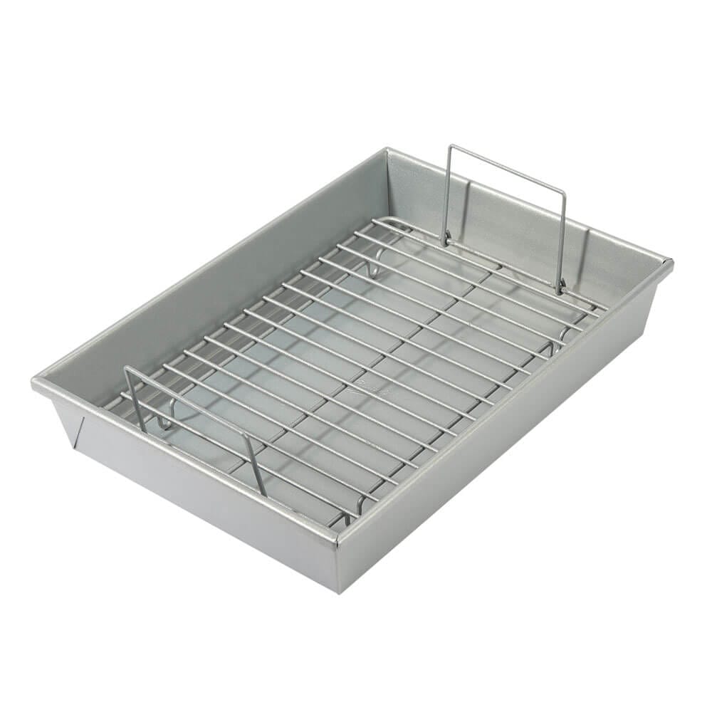 Baker's Secret Superb Collection Roaster Pan with Rack, 13"x9"