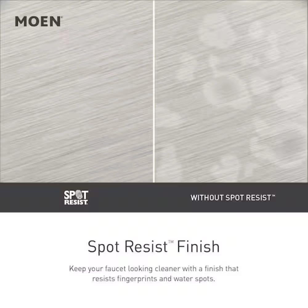 MOEN 3-Spray 7.5 in. Dual Tub Wall Mount Fixed and Handheld Shower Head, Brushed Nickel