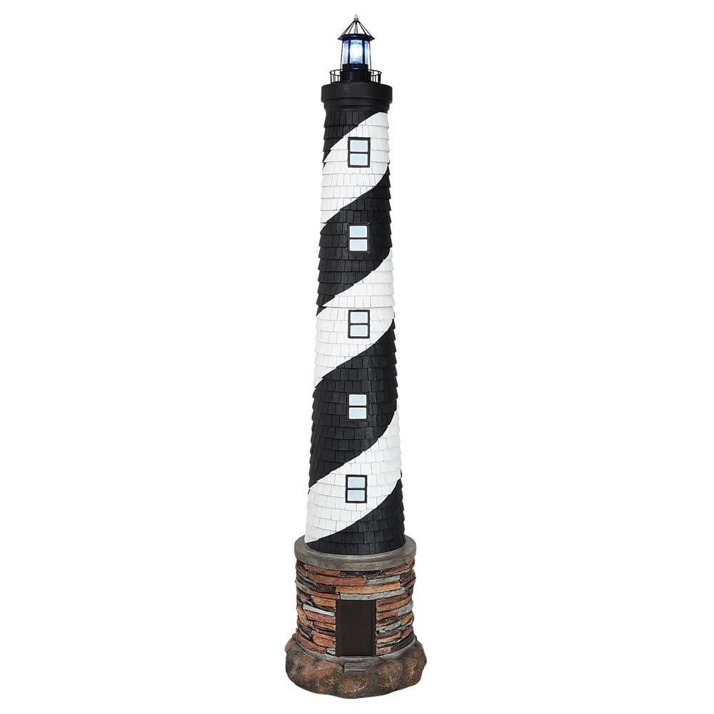 72" Solar Lighthouse with Foghorn Sound