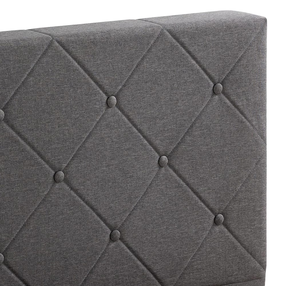 Zinus Shalini Upholstered Platform Bed Frame, Full, Dark Gray