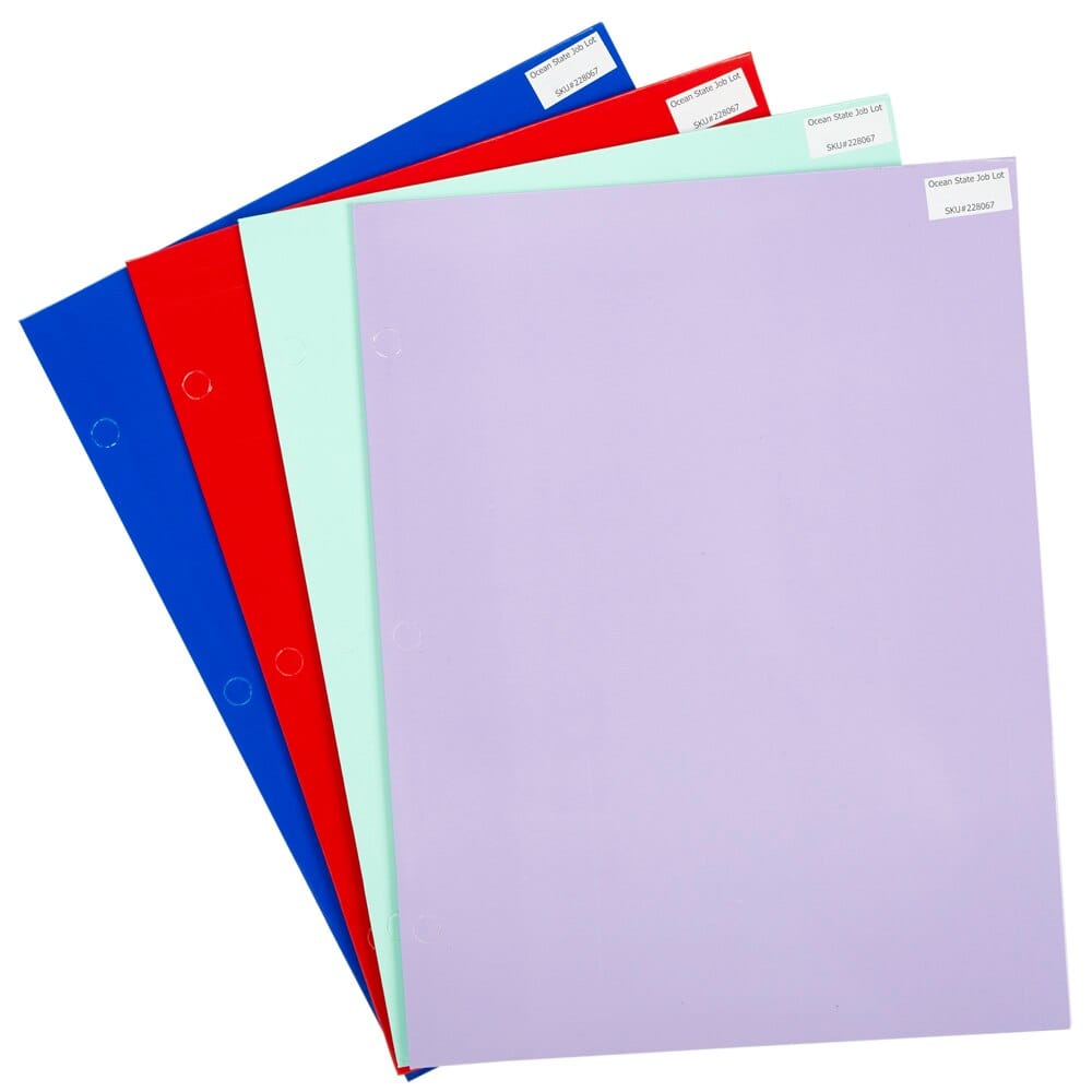 Premium Laminated Paper 4-Pocket Portfolio